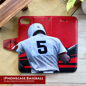 野球iPhone手帳ｹｰｽ・ｵｰﾀﾞｰﾒｲﾄﾞ