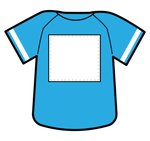 野球ユニフォーム_青シャツ背中