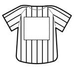 野球ユニフォーム_ストライプシャツ背中