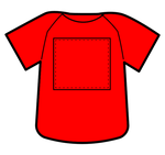 野球ユニフォーム_赤シャツゼッケン色付き