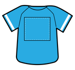 野球ユニフォーム_水色シャツゼッケン色付き