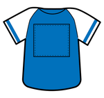 野球ユニフォーム_青シャツゼッケン色付き