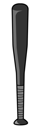 野球金属バットブラック